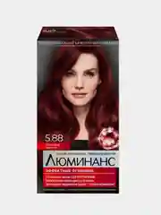 Стойкая краска для волос ЛЮМИНАНС, тон 5.88 - глянцевый красный