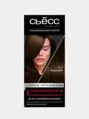 Стойкая крем-краска для волос СЬЁСС, тон 4-1 - Каштановый