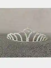 Тёмно-серый диадема со стразами
