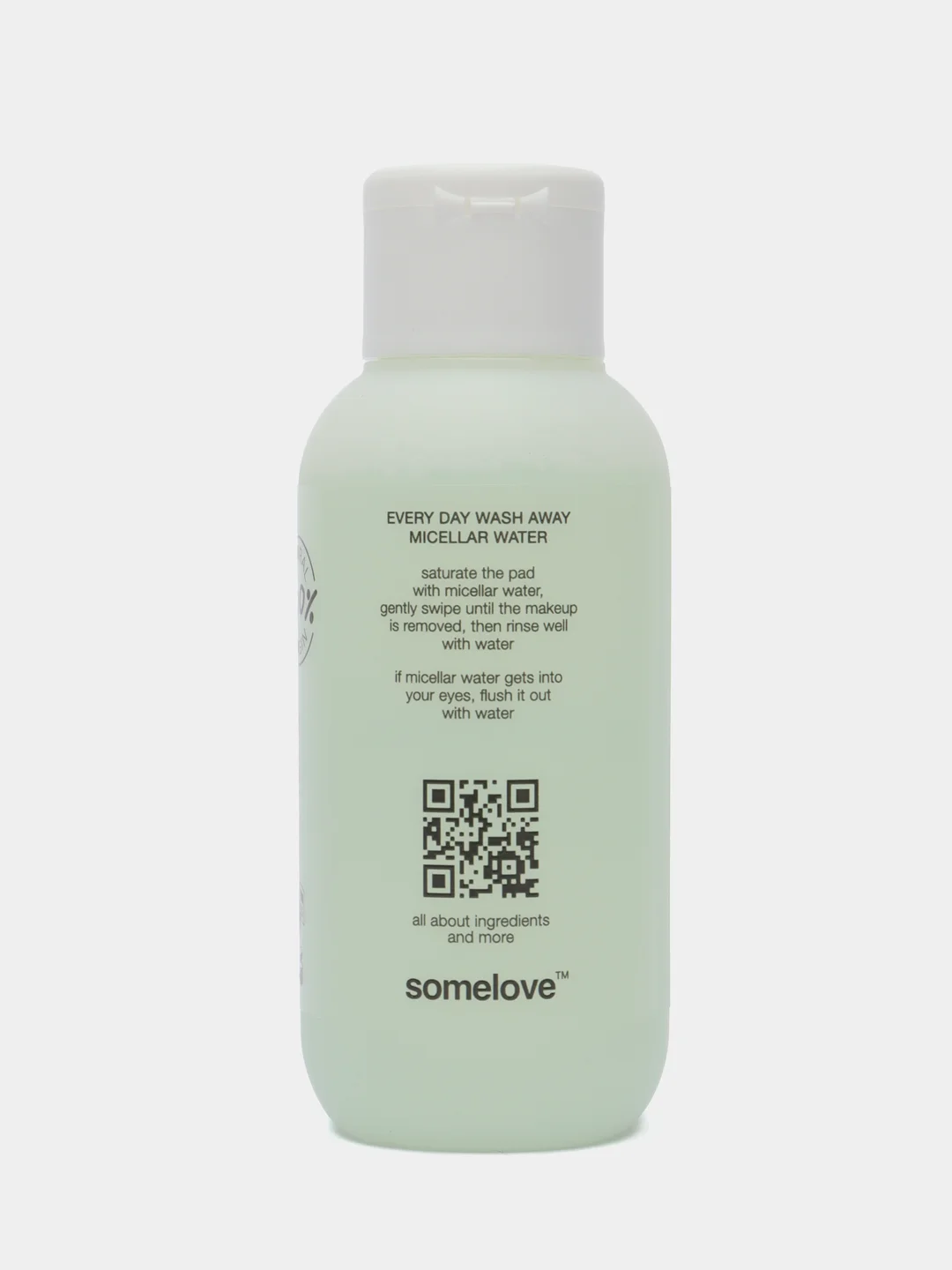Гипоаллергенная мицеллярная вода для снятия макияжа с лица и глаз travel size, 100 мл