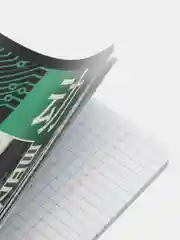 Салатовый тетрадь в клетку, 48 листов, шрифтовые, яркие, для девочек и мальчиков, модные