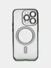 Зеленый чехол MagSafe (Магсейф) силиконовый для iPhone 11, 12, 13, 14, 15, X/XS, XR, Pro, Pro Max, Plus