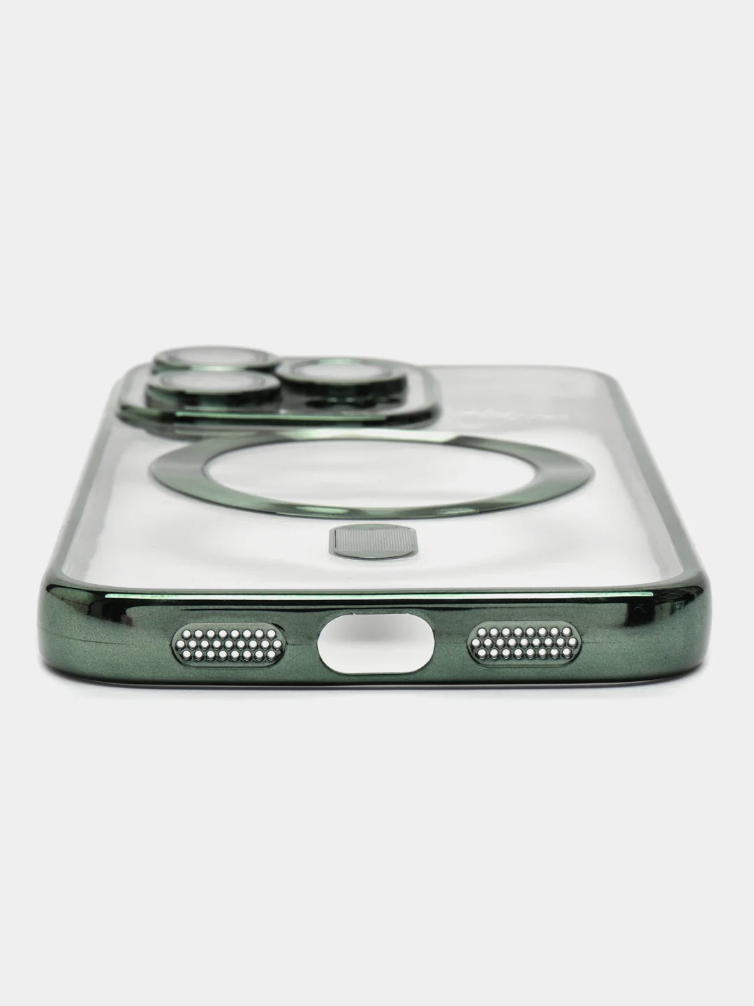 Зеленый чехол MagSafe (Магсейф) силиконовый для iPhone 11, 12, 13, 14, 15, X/XS, XR, Pro, Pro Max, Plus