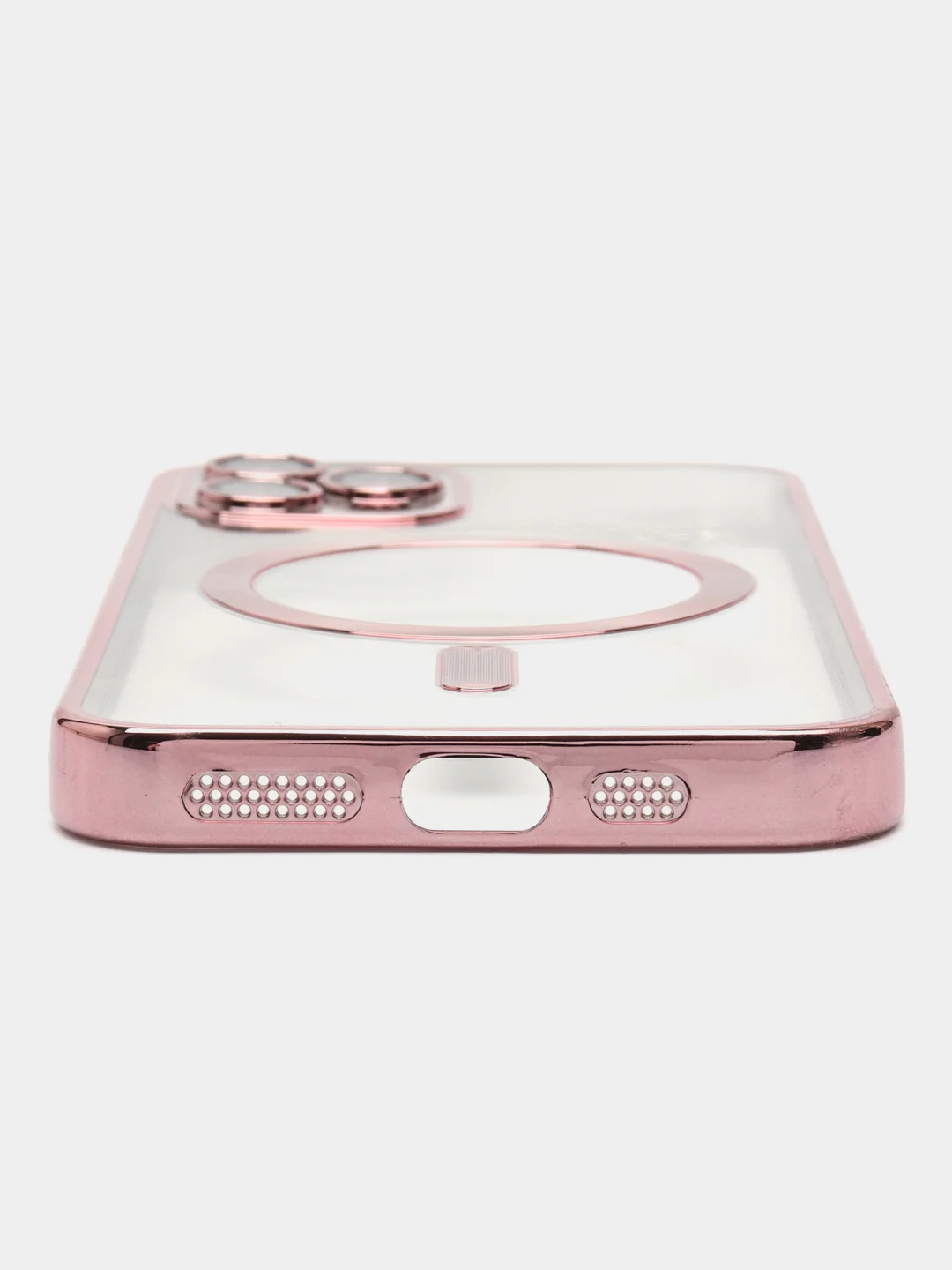 Розовый чехол MagSafe (Магсейф) силиконовый для iPhone 11, 12, 13, 14, 15, X/XS, XR, Pro, Pro Max, Plus