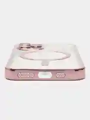 Розовый чехол MagSafe (Магсейф) силиконовый для iPhone 11, 12, 13, 14, 15, X/XS, XR, Pro, Pro Max, Plus