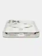 Серебряный чехол MagSafe (Магсейф) силиконовый для iPhone 11, 12, 13, 14, 15, X/XS, XR, Pro, Pro Max, Plus