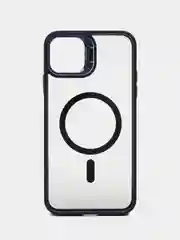 Синий чехол с подставкой и защитой камер для iPhone Айфон 11, 12, 13, 14, 15, Pro, Pro Max, Plus