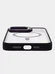 Фиолетовый чехол с подставкой и защитой камер для iPhone Айфон 11, 12, 13, 14, 15, Pro, Pro Max, Plus