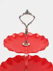 Красный фруктовница "Мелодия", диаметр 25 см