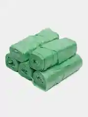 Зеленый мешки для мусора с ручками, 30 литров, 100 шт