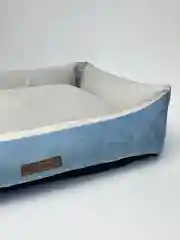 Голубой лежанка для собак со съемным чехлом