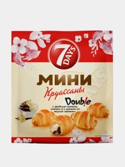 Круассан 7 Days мини с двойным кремом какао, ваниль, 265 г