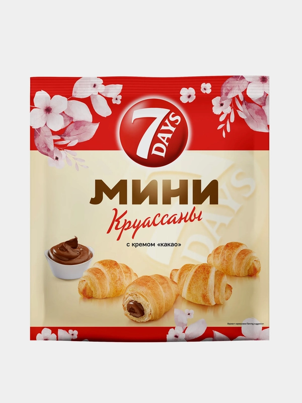 Круассан 7 Days мини с кремом какао 265 г