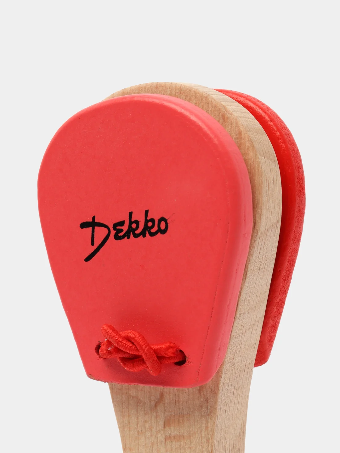 Кастаньеты на ручке DEKKO G-8-1 RD деревянные