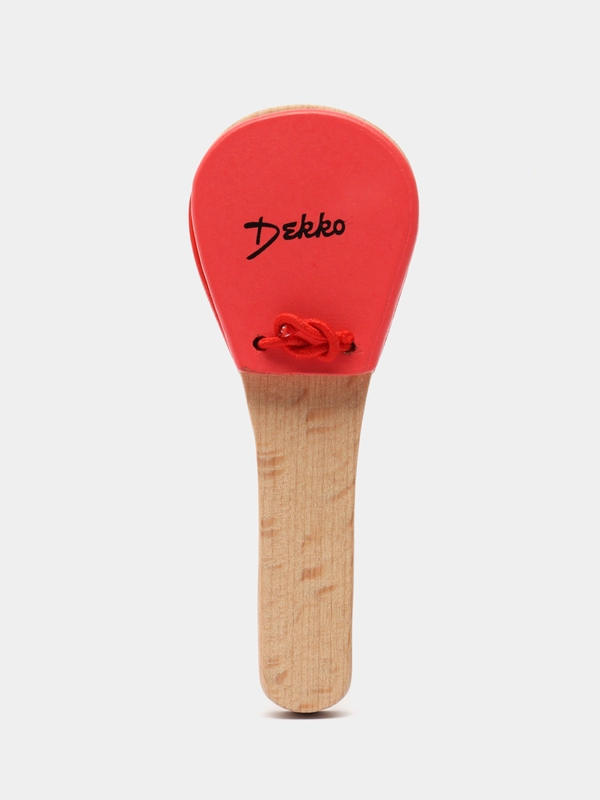 Кастаньеты на ручке DEKKO G-8-1 RD деревянные