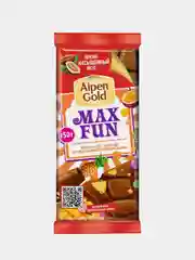 Шоколад AlpenGold Max Fun взрывная карамель, шипучие шарики 140 г
