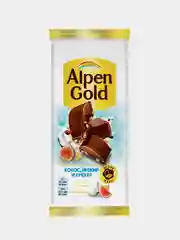 Шоколад Alpen Gold молочный, инжир, кокос,крекер, 80 г