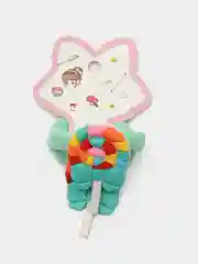 Бирюзовый резинки для волос, с фигурокой, 2 шт