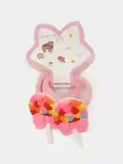 Коралловый меланж резинки для волос, с фигурокой, 2 шт