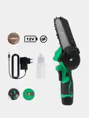 Пила цепная аккумуляторная Zitrek GreenSaw 12, 1,5Ач, Li-ion аккумулятор 1 штука, ЗУ, 12 В
