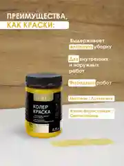 Желтый краска колеровочная SOLEX 0,25л