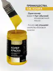Желтый краска колеровочная SOLEX 0,25л