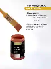 Тёмно-бордовый краска колеровочная SOLEX 0,25л