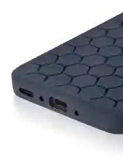 Лавандовый чехол "Соты" для Samsung Galaxy A35 5G силиконовый ROSCO матовый с бортиком- защитой камер