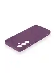 Фиолетовый чехол "Соты" для Samsung Galaxy A55 5G силиконовый ROSCO матовый с бортиком- защитой камер
