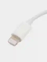Белый переходник для поключения наушников к iPhone Lightning - jack 3,5 с микрофоном