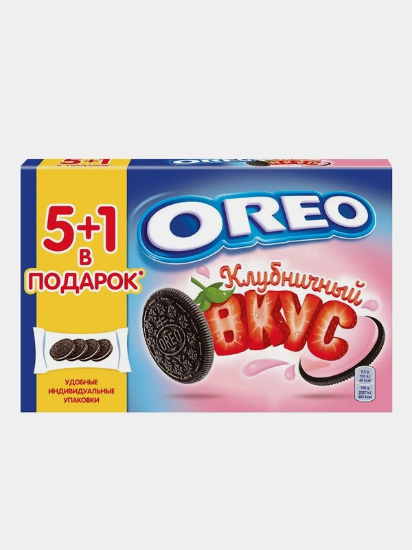 Печенье Oreo Клубничный вкус, 228 г