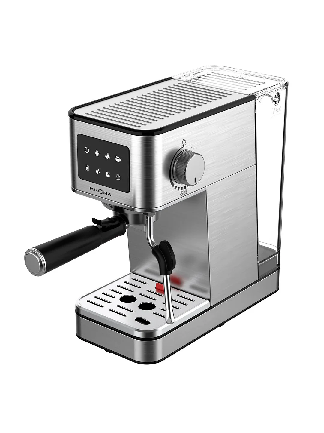 Кофеварка рожковая из нержавеющей стали KRONA Espresso Kaffeemaschine Inox 20 Bar