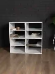 Белый тумба прикроватная напольная МДФ
