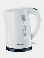 Чайник Hyundai HYK-P1409, 1.7л, 2200Вт, белый/черный