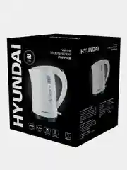 Чайник Hyundai HYK-P1409, 1.7л, 2200Вт, белый/черный
