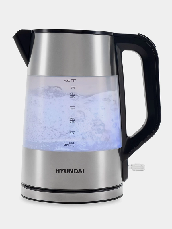 Чайник Hyundai HYK-P4026, 1.9л, 2200Вт, черный