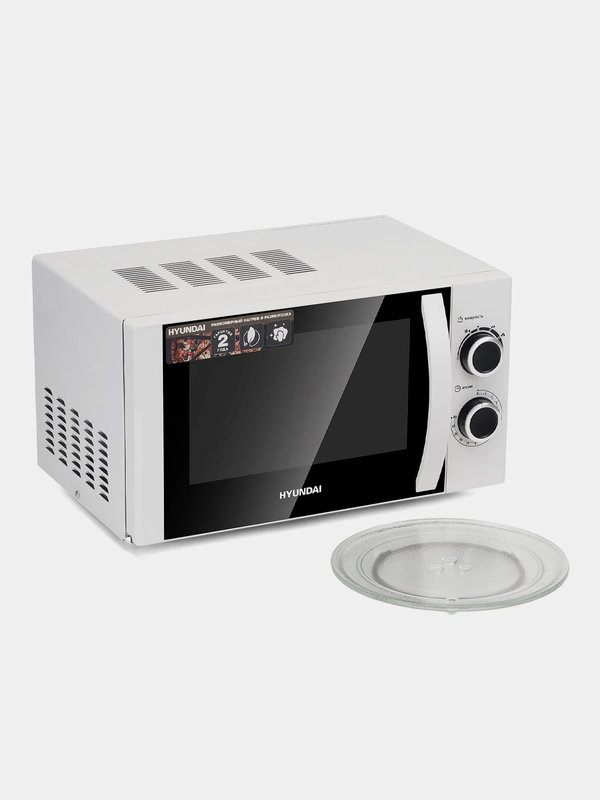 Микроволновая печь Hyundai HYM-M2043, 20л, 700Вт, белый/черный