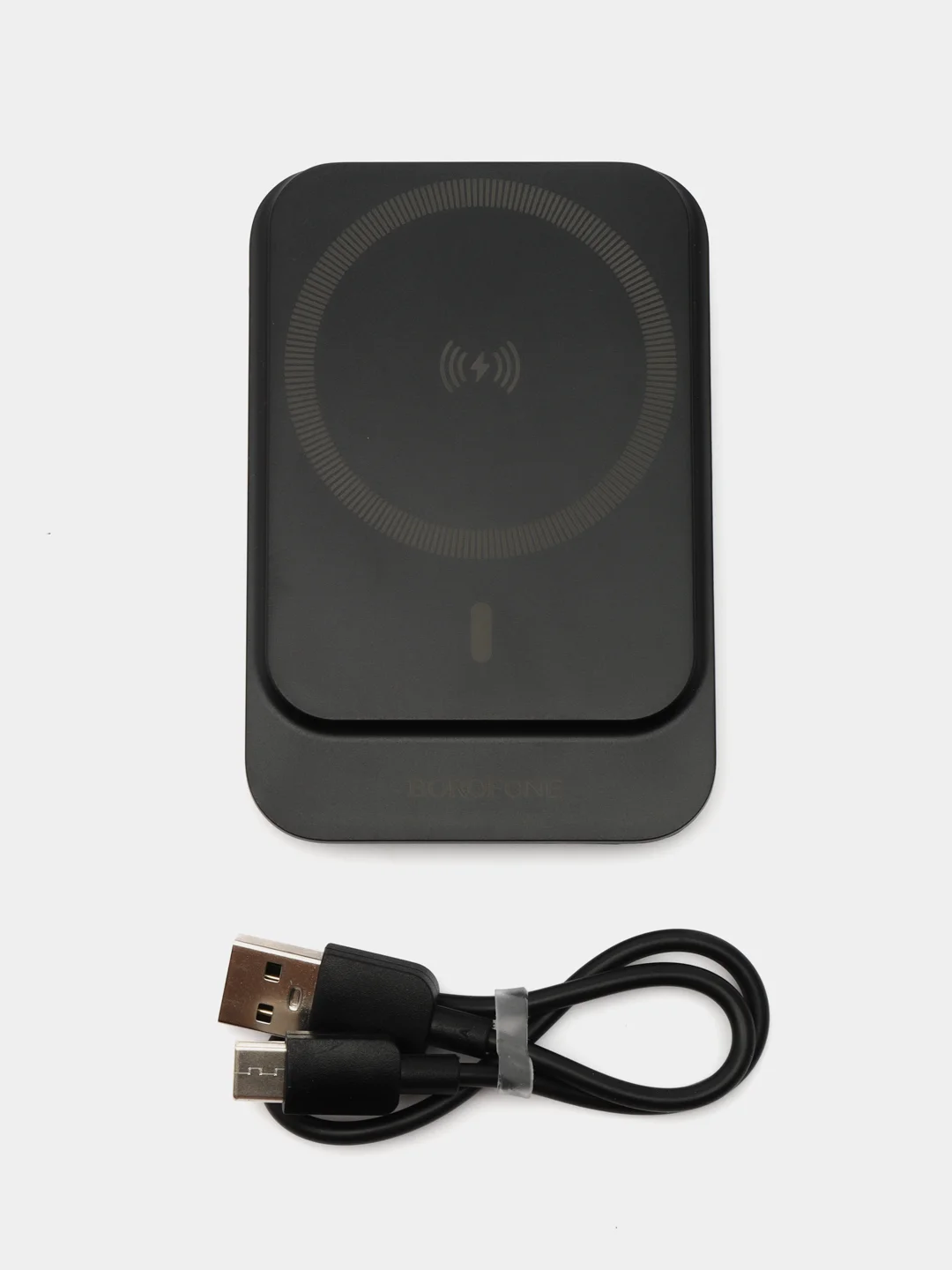 Черный аккумулятор внешний BOROFONE BJ63 5000mAh, PD20W + MagSafe беспроводная зарядка, повербанк