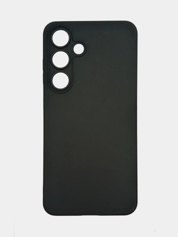 Чехол Samsung Galaxy S24 / Самсунг Галакси С24 черный, силиконовый, матовый