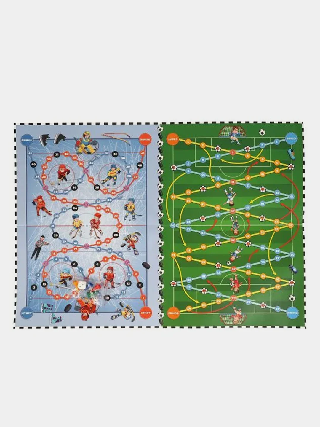 Настольная игра Умные игры "Футбол. Хоккей", 2 игровых поля