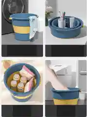 Молочный ведро силиконовое складное