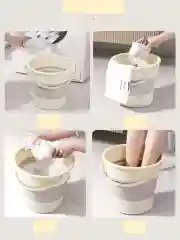 Молочный ведро силиконовое складное