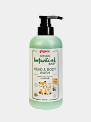 Гель для купания и мытья головы PIGEON Natural Botanical Baby Head & Body Wash, 500мл