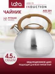 Чайник LARA, матовый, LR00-78, 4,5 л