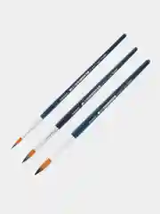 Кисти для рисования Малевичъ, из синтетики, 3 штуки