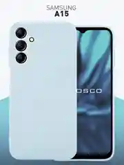 Чехол для Samsung Galaxy A15 силиконовый Rosco матовый / прозрачный тонкий с защитой камер