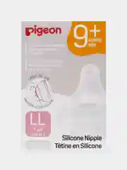 Соска из силикона для бутылочки PIGEON, LL, 9 месяцев, 2 штуки