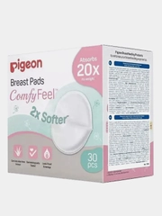 Вкладыши для бюстгралтера PIGEON Comfy Feel Breast Pads, с алоэ, 30 штук