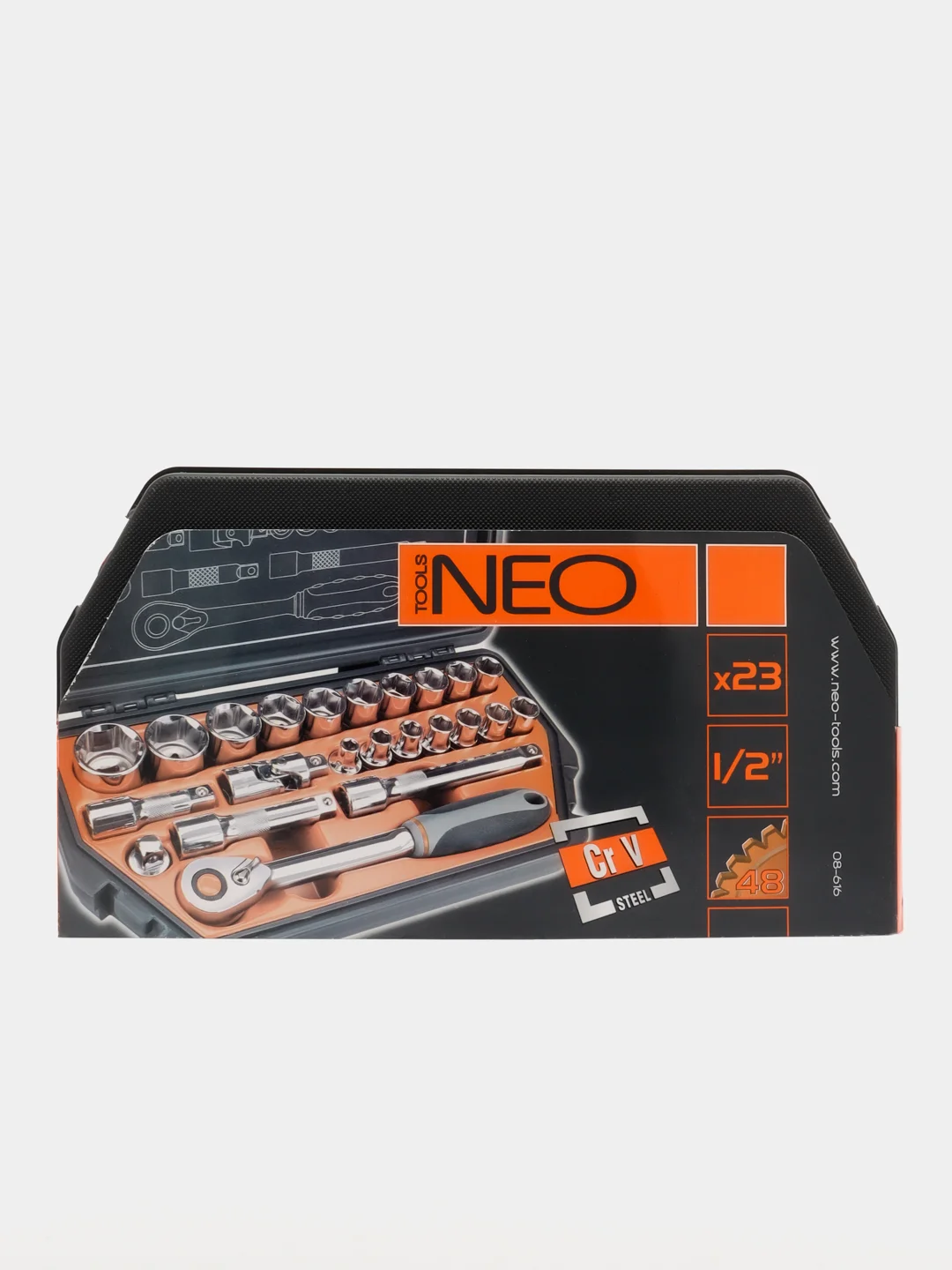 Набор сменных головок NEO Tools 1/2 23 шт 08-616