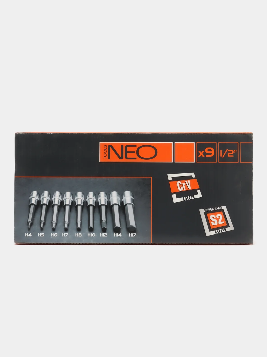 Головки сменные с шестигранными насадками NEO Tools 100 мм 9 шт 08-706